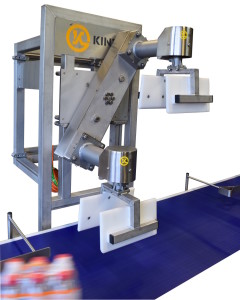 Drehsystem zum Drehen von Kästen, Trays und Kartonskten